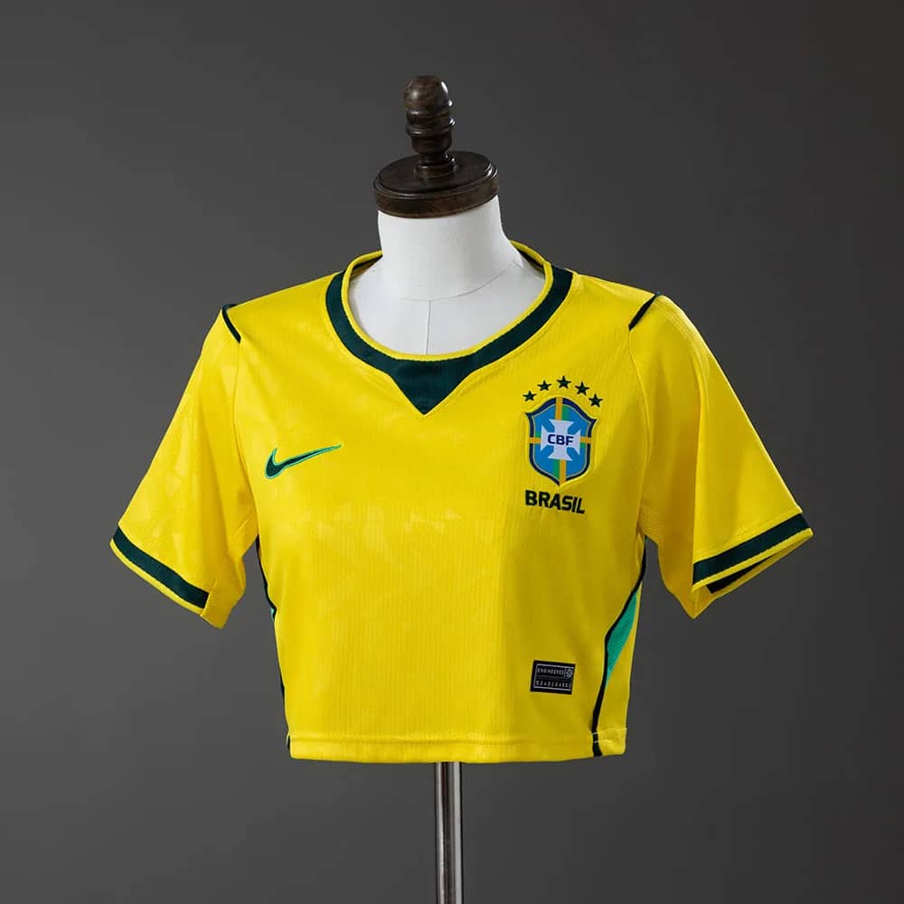 Maillot Seleção Crop Top Femme — Édition Domicile — Drip Seleção