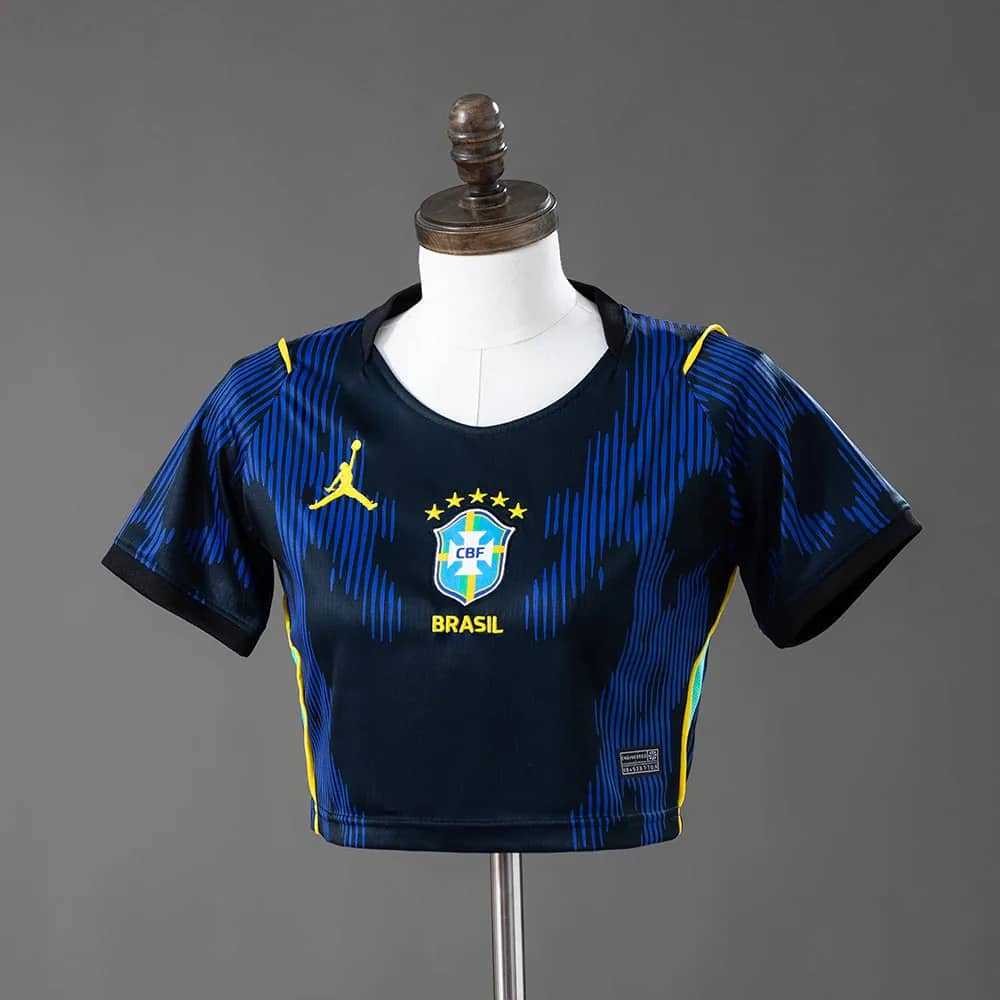 Maillot Seleção Crop Top Femme — Édition Nuit — Drip Seleção